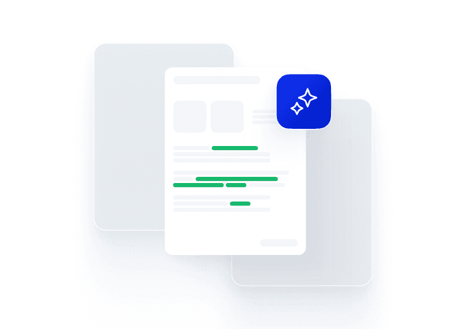 Illustration of AI-assisted draft proofreading and filing quality checks.