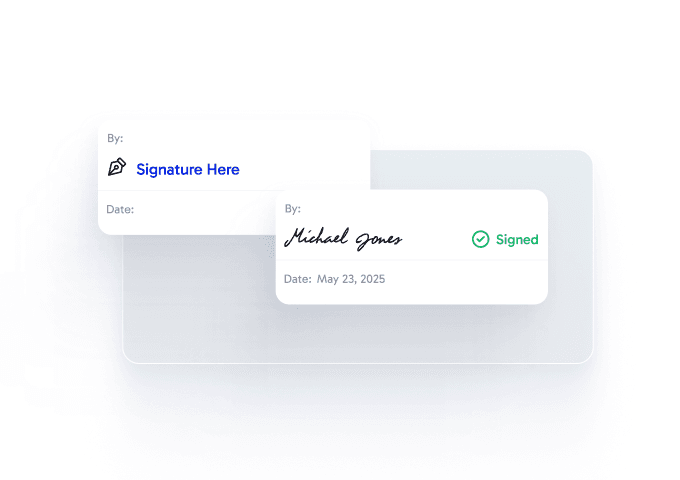 Illustration of automated inventor signature collection.