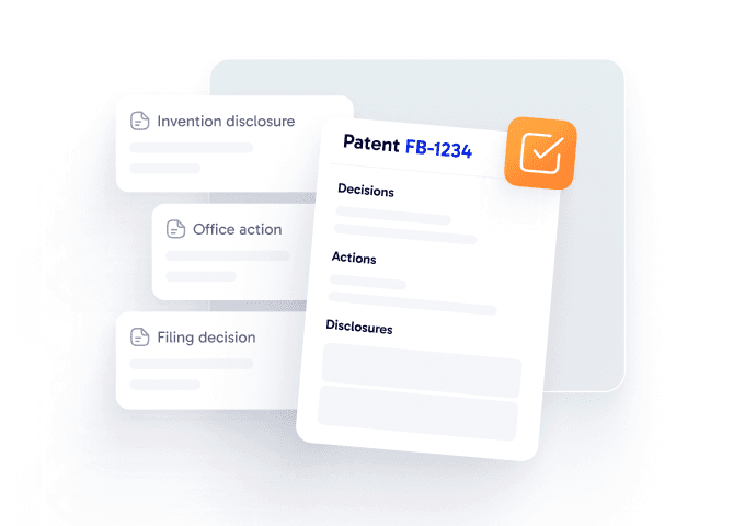 Illustration of native documentation and patent decision tracking.